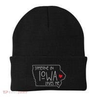 Someone In Iowa Loves Me Beanie thumb 0