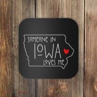 Someone In Iowa Loves Me Coaster thumb 0