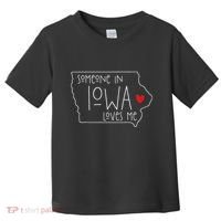 Someone In Iowa Loves Me Toddler T-Shirt thumb 0