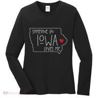 Someone In Iowa Loves Me Women's Long Sleeve Shirt thumb 0