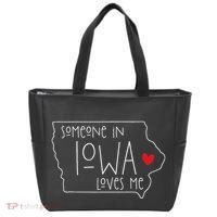Someone In Iowa Loves Me Tote Bag thumb 0