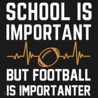 school is important but football is importanter lineman Premium Ornament thumb 1