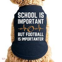 school is important but football is importanter lineman Premium Doggie Tank thumb 0