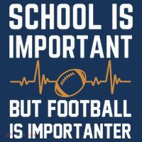 school is important but football is importanter lineman Premium Women's Hoodie thumb 2