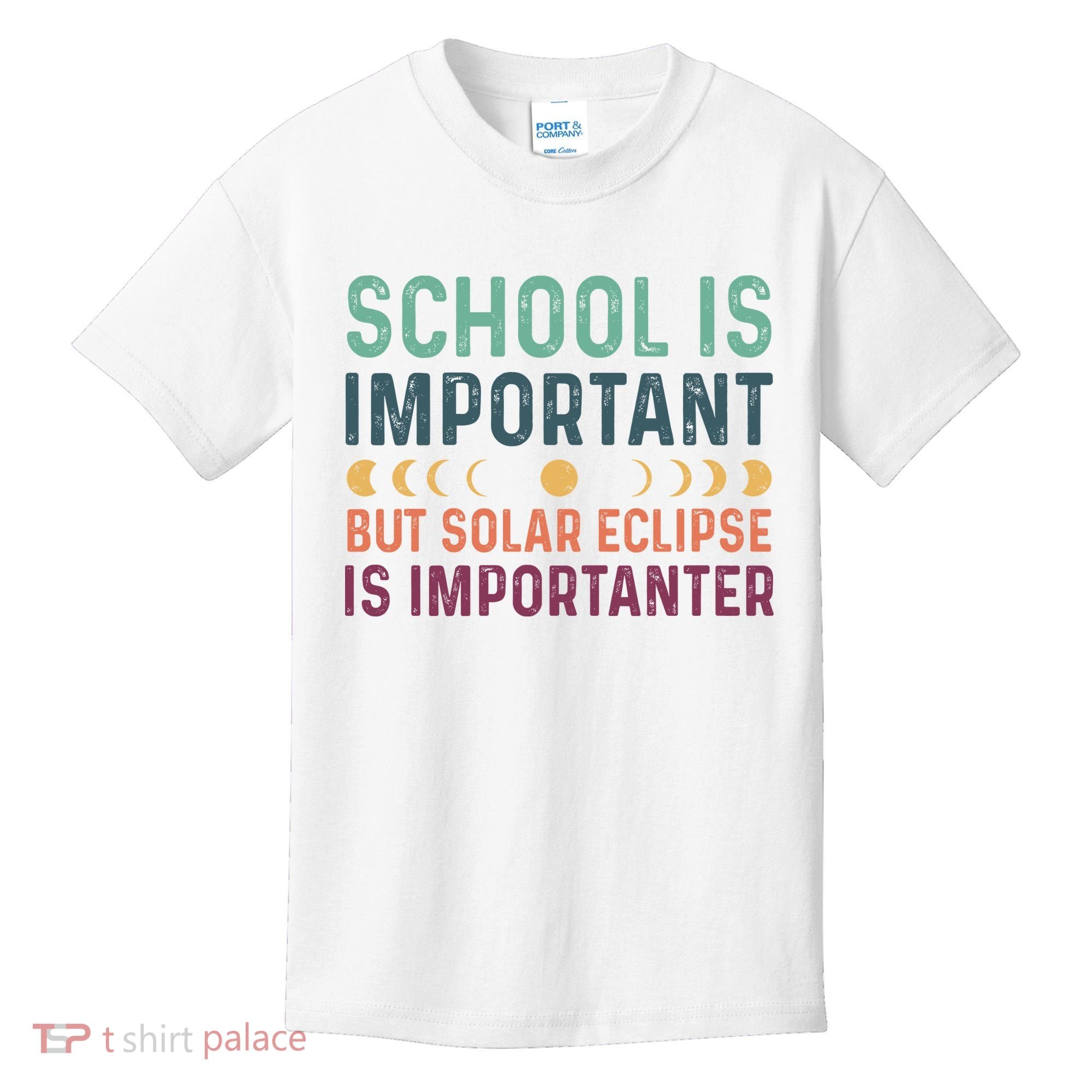 School Is Important But Solar Eclipse Is Importanter Kids T-Shirt