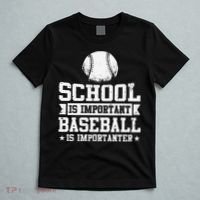 School Is Important But Baseball Is Importanter Funny T-Shirt thumb 5
