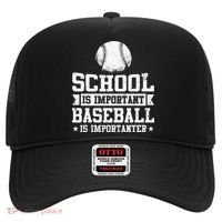 School Is Important But Baseball Is Importanter Funny Hat thumb 0