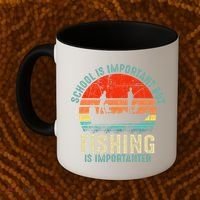 School Is Important But Fishing Is Importanter Coffee Mug thumb 2