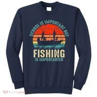 School Is Important But Fishing Is Importanter Sweatshirt thumb 0