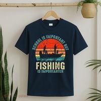 School Is Important But Fishing Is Importanter T-Shirt thumb 2