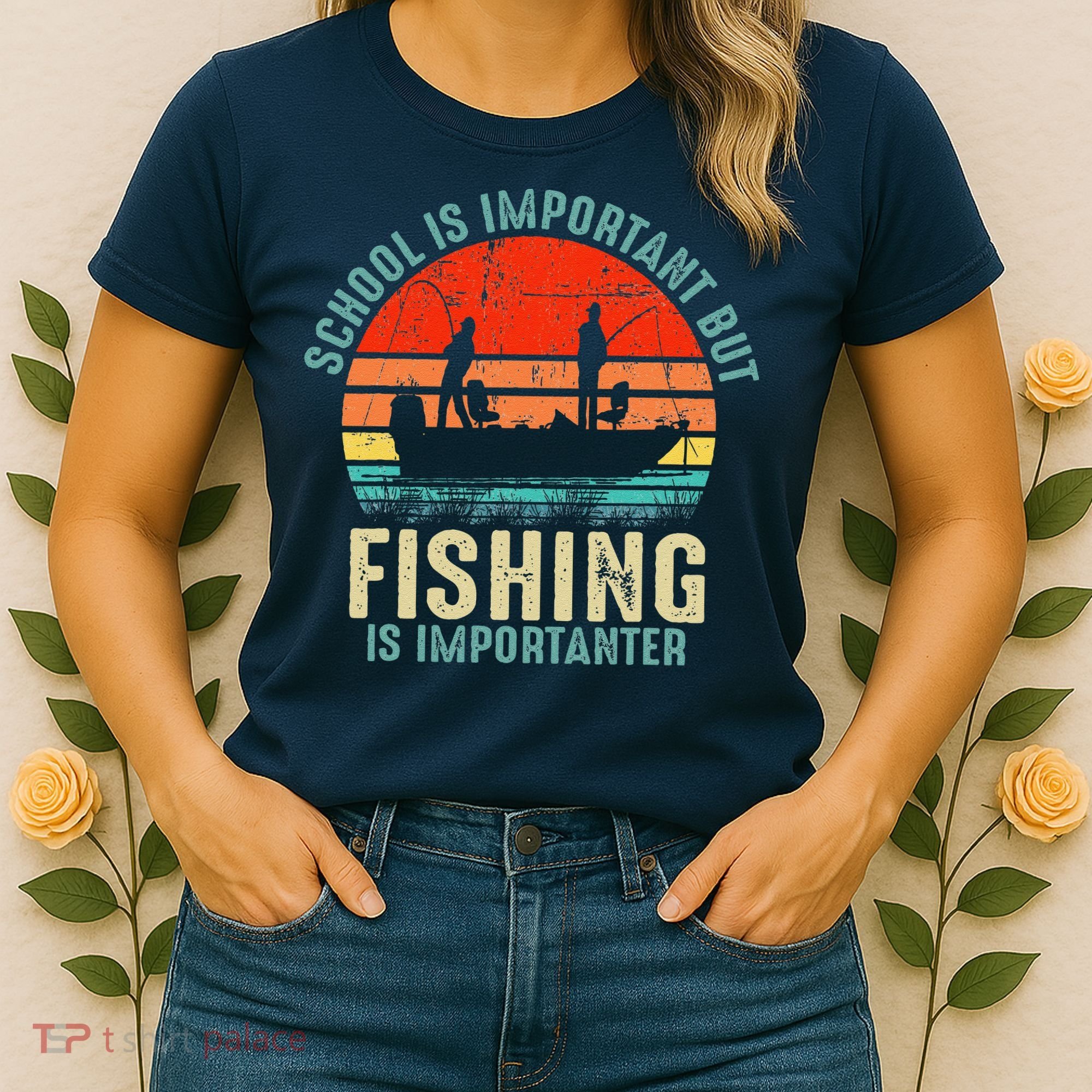School Is Important But Fishing Is Importanter Women's T-Shirt
