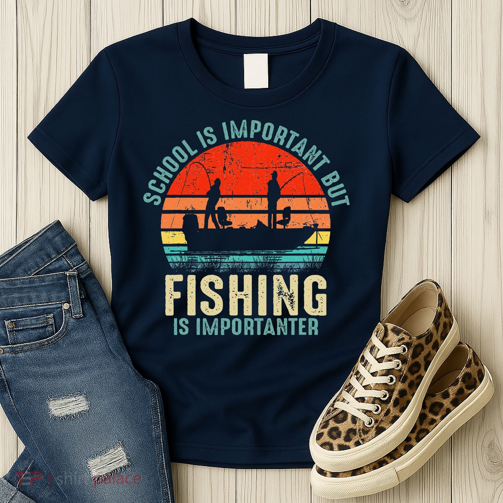 School Is Important But Fishing Is Importanter Women's T-Shirt