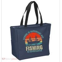 School Is Important But Fishing Is Importanter Tote Bag thumb 2
