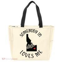 Somebody In Idaho Loves Me Tote Bag thumb 0