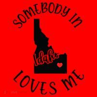 Somebody In Idaho Loves Me Santa Hat thumb 1