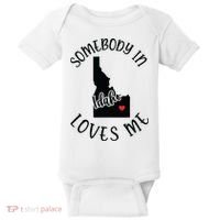 Somebody In Idaho Loves Me Baby Bodysuit thumb 0