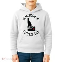 Somebody In Idaho Loves Me Kids Hoodie thumb 4