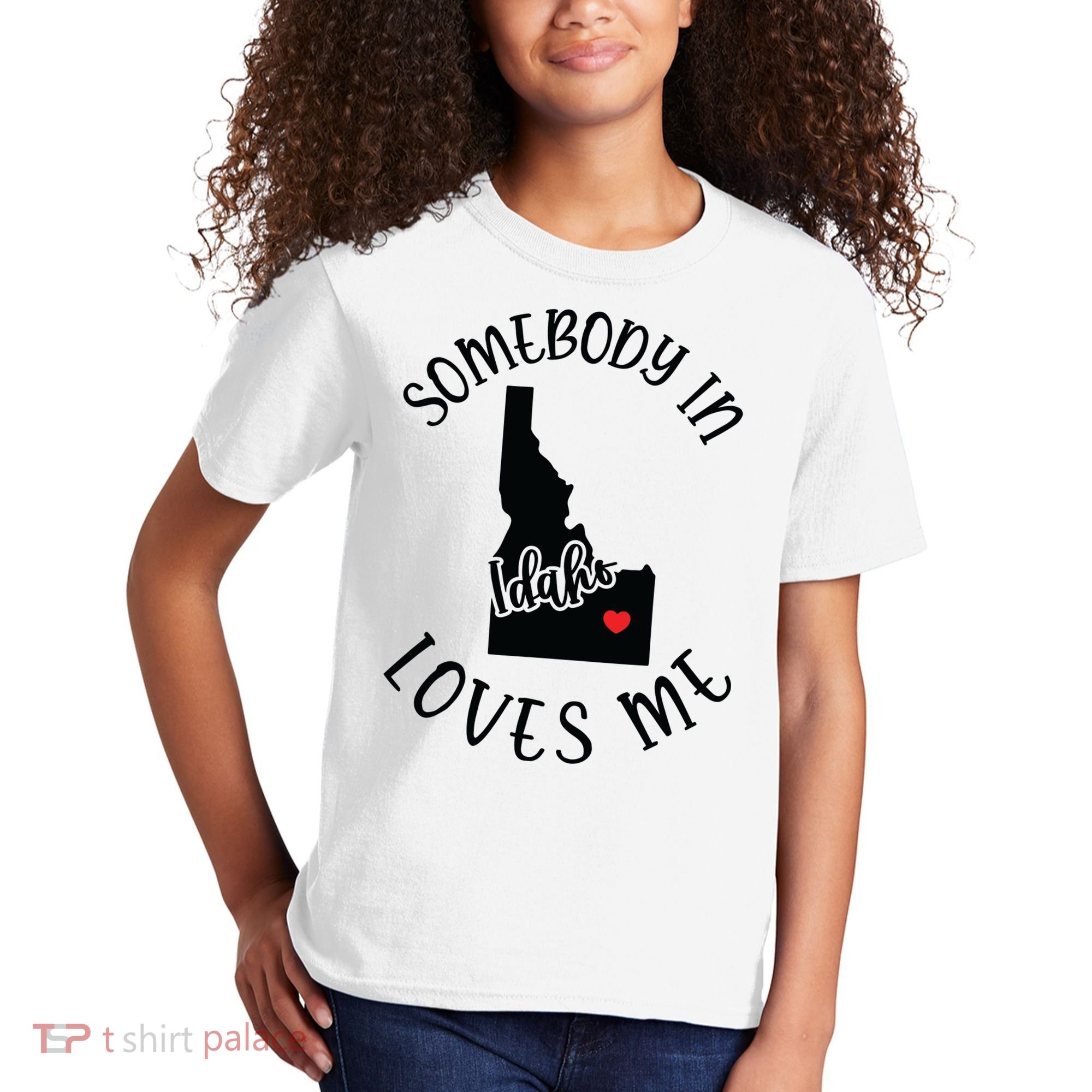 Somebody In Idaho Loves Me Kids T-Shirt