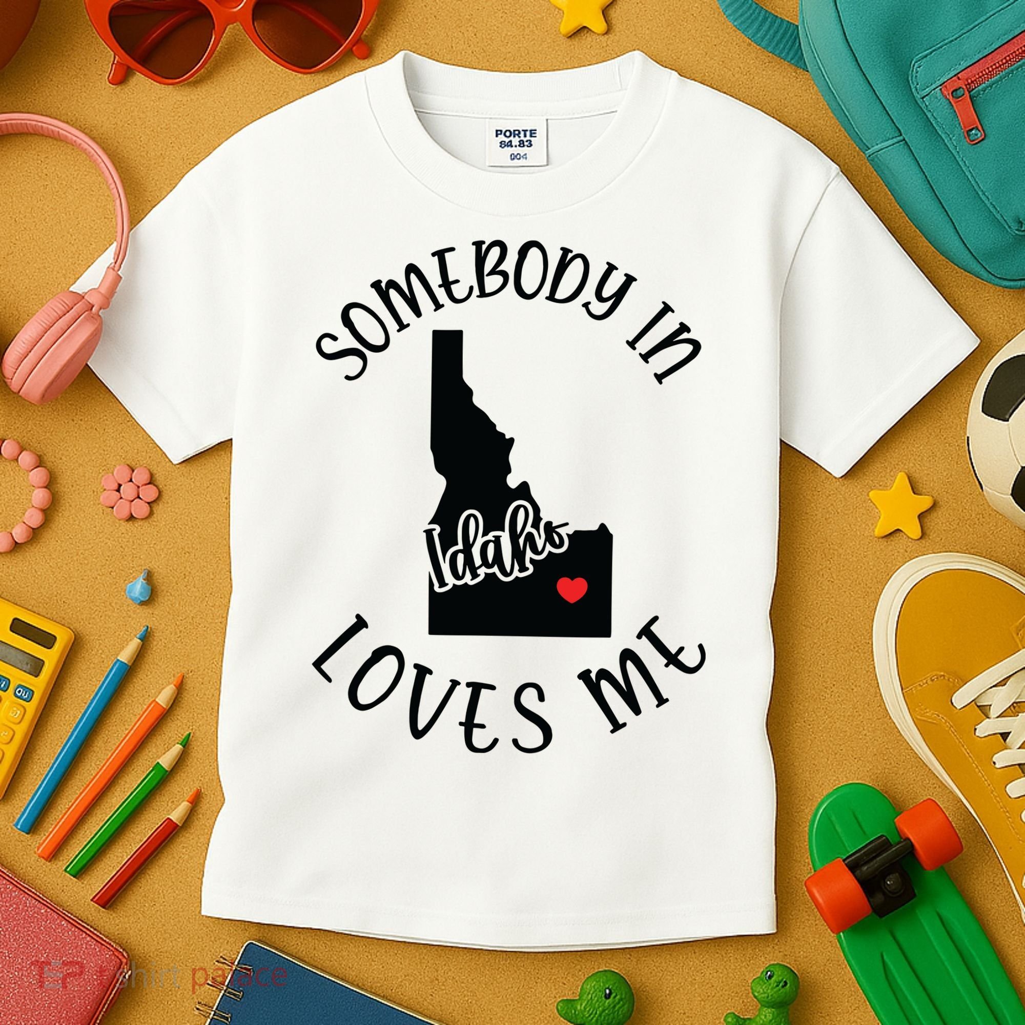 Somebody In Idaho Loves Me Kids T-Shirt
