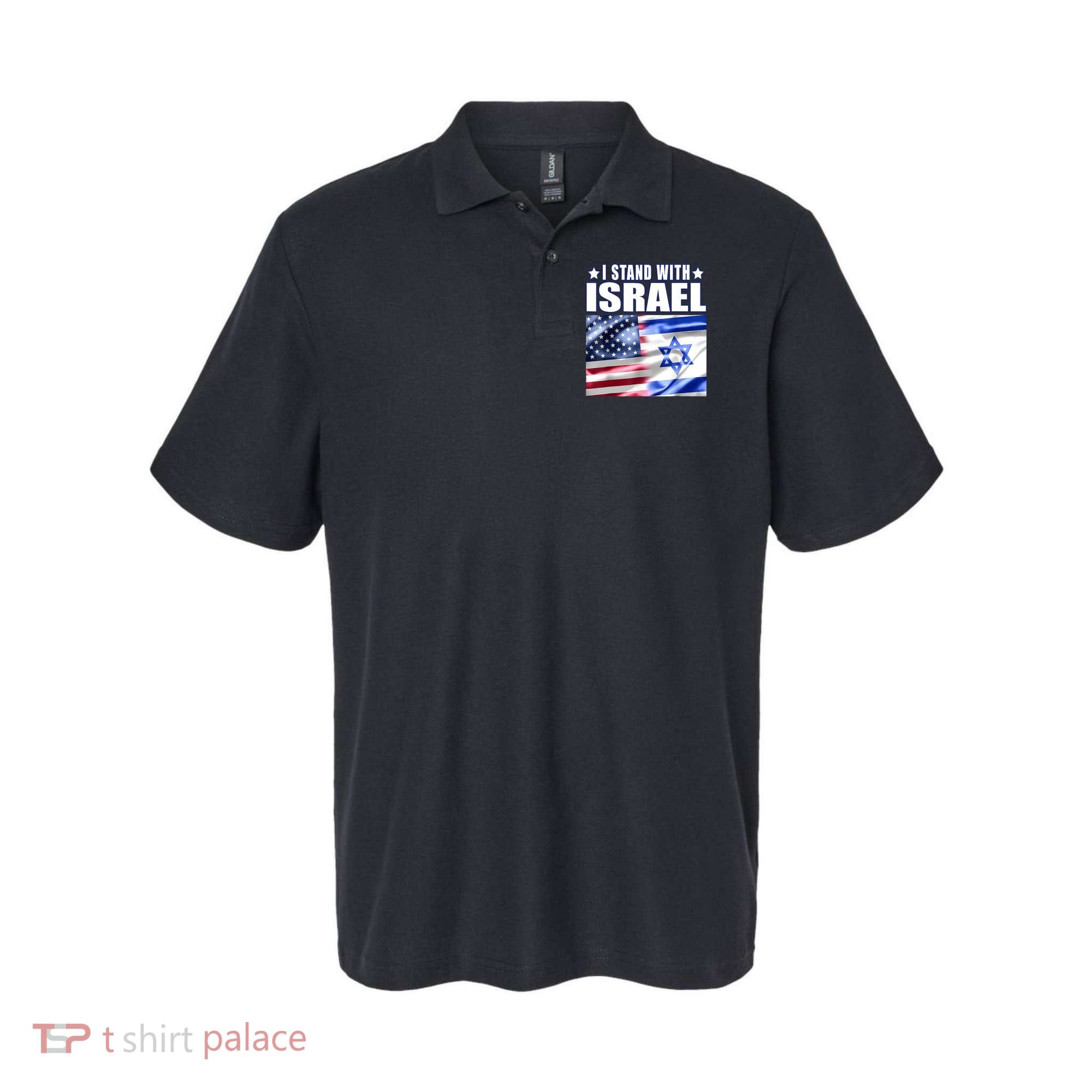 Support Israel I Stand With Israel Us Israel Flag Combined Polo