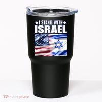 Support Israel I Stand With Israel Us Israel Flag Combined Tumbler thumb 0