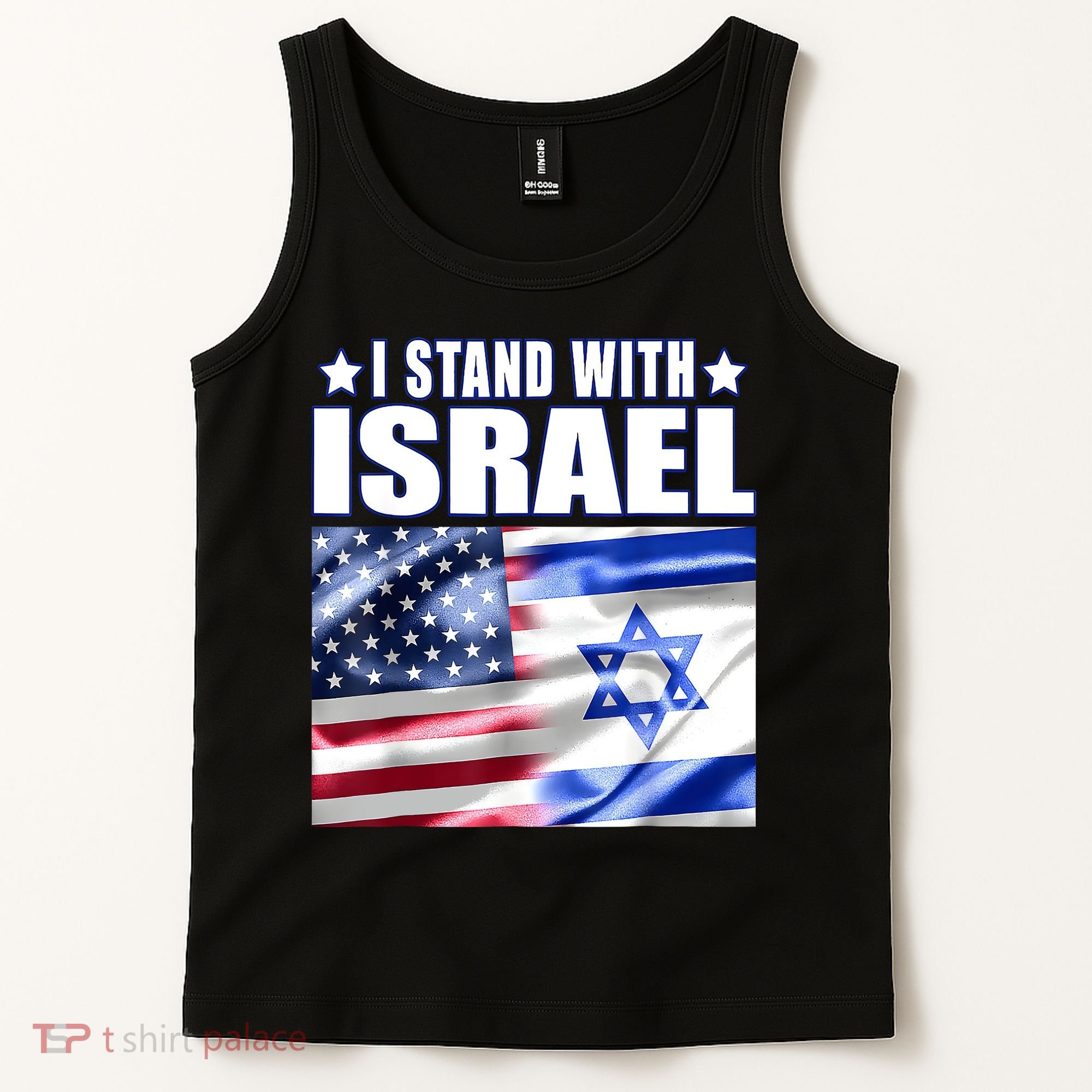 Support Israel I Stand With Israel Us Israel Flag Combined Tank Top