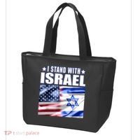 Support Israel I Stand With Israel Us Israel Flag Combined Tote Bag thumb 3