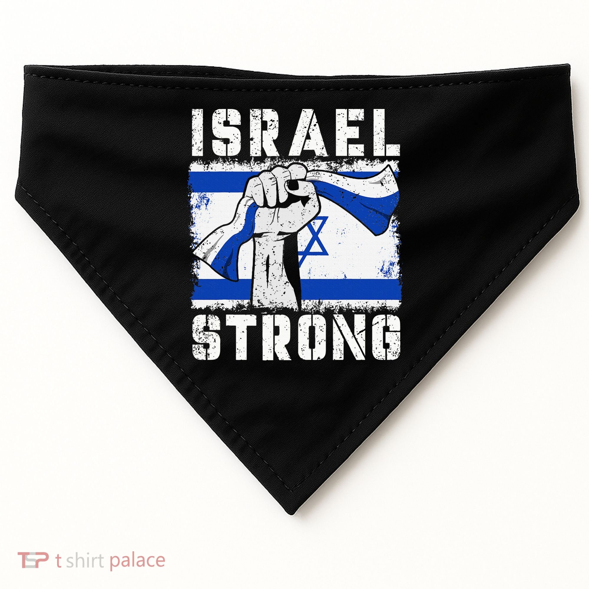 Support Israel I Stand With Israel Pray For Israel USA-Made Doggie Bandana