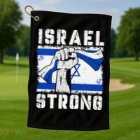 Support Israel I Stand With Israel Pray For Israel Golf Towel thumb 1