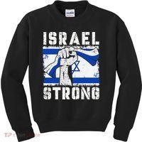 Support Israel I Stand With Israel Pray For Israel Kids Sweatshirt thumb 0