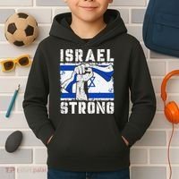 Support Israel I Stand With Israel Pray For Israel Kids Hoodie thumb 2