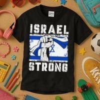 Support Israel I Stand With Israel Pray For Israel Kids T-Shirt thumb 3