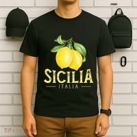 Sicilia Italia Italian Lemons Proud Sicilian T-Shirt thumb 6