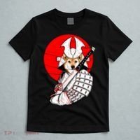 Shiba Inu Japanese Samurai Katana - Funny Dog Meme Anime  T-Shirt thumb 5