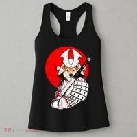 Shiba Inu Japanese Samurai Katana - Funny Dog Meme Anime  Women's Tank Top thumb 3