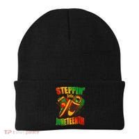 Steppin Into Juneteenth Sneaker Gym Shoes Celebrate Juneteenth Beanie thumb 0