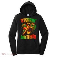 Steppin Into Juneteenth Sneaker Gym Shoes Celebrate Juneteenth Women's Hoodie thumb 0