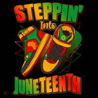 Steppin Into Juneteenth Sneaker Gym Shoes Celebrate Juneteenth Women's Hoodie thumb 2