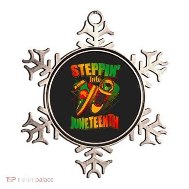 Steppin Into Juneteenth Sneaker Gym Shoes Celebrate Juneteenth Ornament