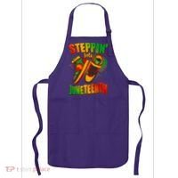 Steppin Into Juneteenth Sneaker Gym Shoes Celebrate Juneteenth Apron thumb 0