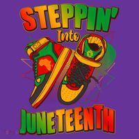 Steppin Into Juneteenth Sneaker Gym Shoes Celebrate Juneteenth Mousepad thumb 1