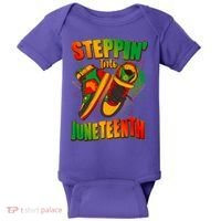 Steppin Into Juneteenth Sneaker Gym Shoes Celebrate Juneteenth Baby Bodysuit thumb 0