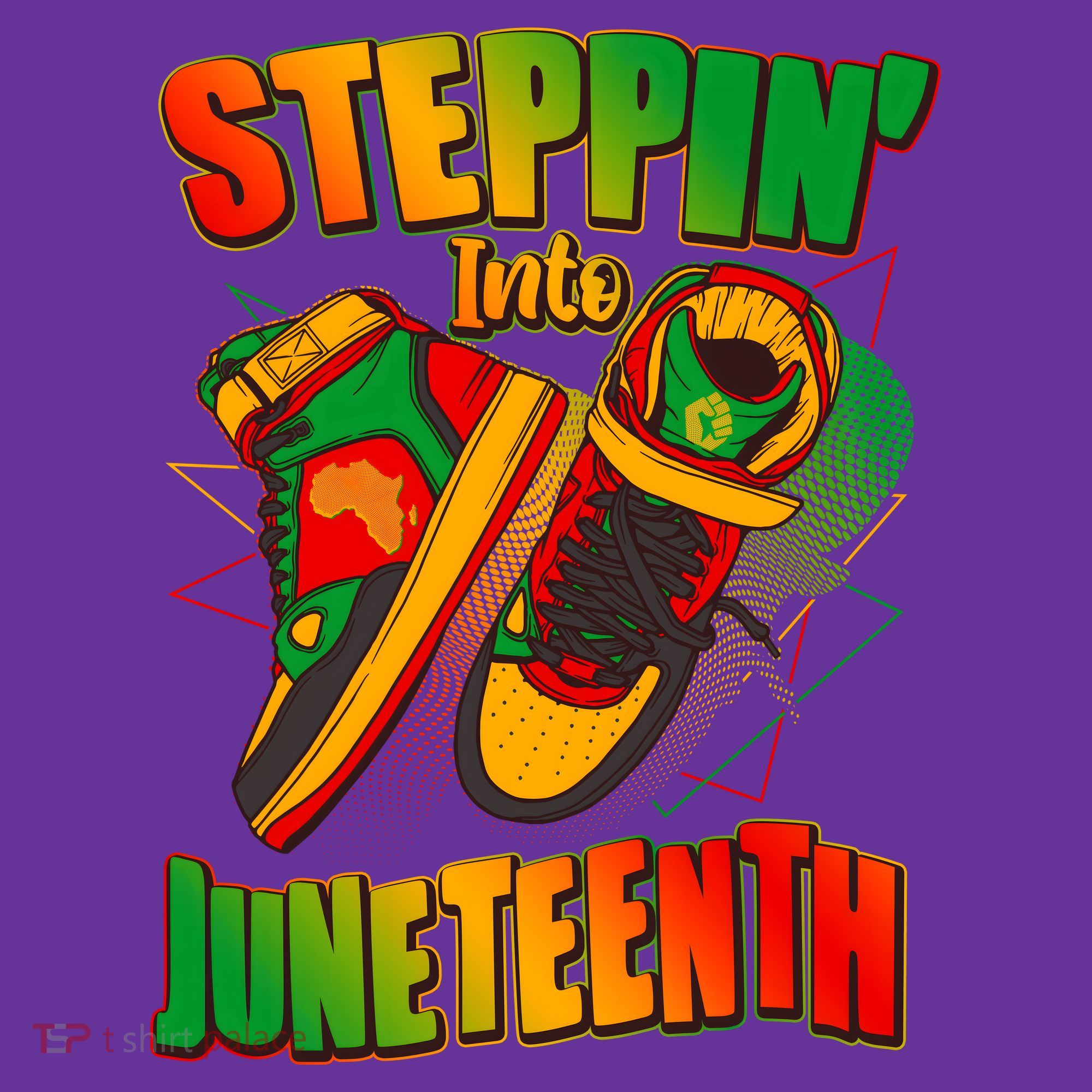 Steppin Into Juneteenth Sneaker Gym Shoes Celebrate Juneteenth Baby Bodysuit