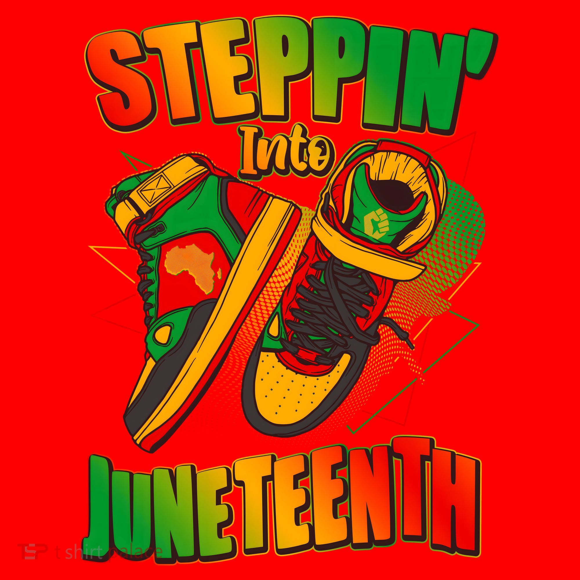 Steppin Into Juneteenth Sneaker Gym Shoes Celebrate Juneteenth Santa Hat