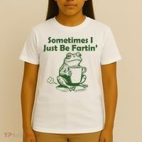 Sometimes I Just Be Fartin Funny Frog T-Shirt thumb 4