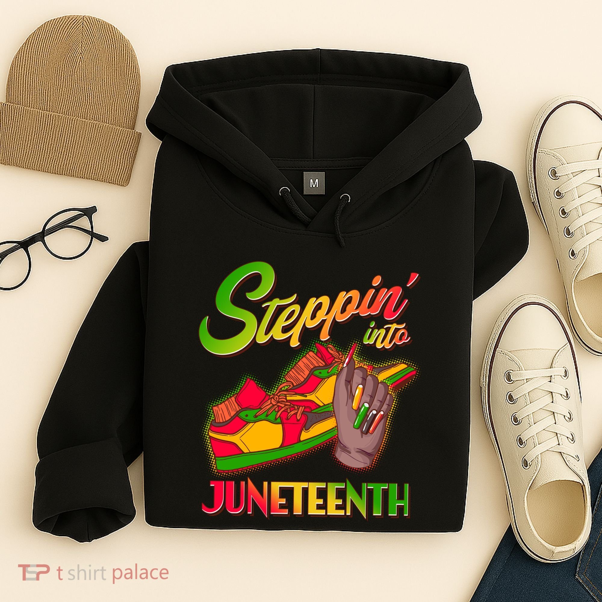 Steppin Into Juneteenth Hoodie