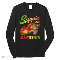 Steppin Into Juneteenth Long Sleeve Shirt thumb 0