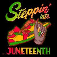 Steppin Into Juneteenth Button thumb 1