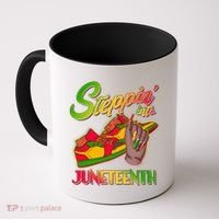 Steppin Into Juneteenth Coffee Mug thumb 0