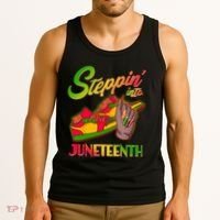 Steppin Into Juneteenth Tank Top thumb 3